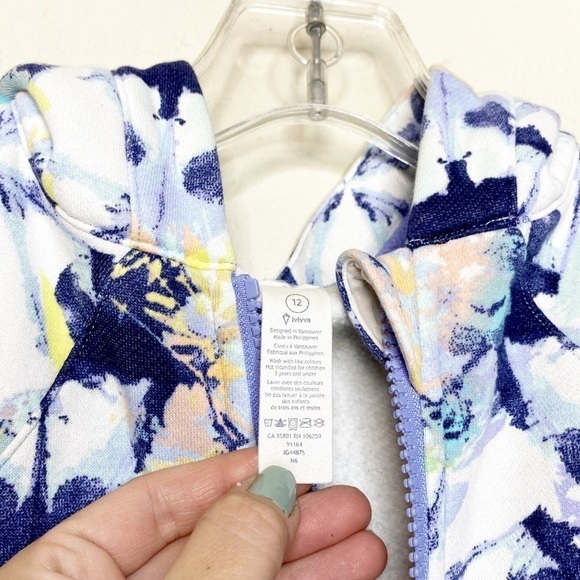 Ivivva Tie Dye Zip Hoodie Sweatshirt - Picture 4 of 5